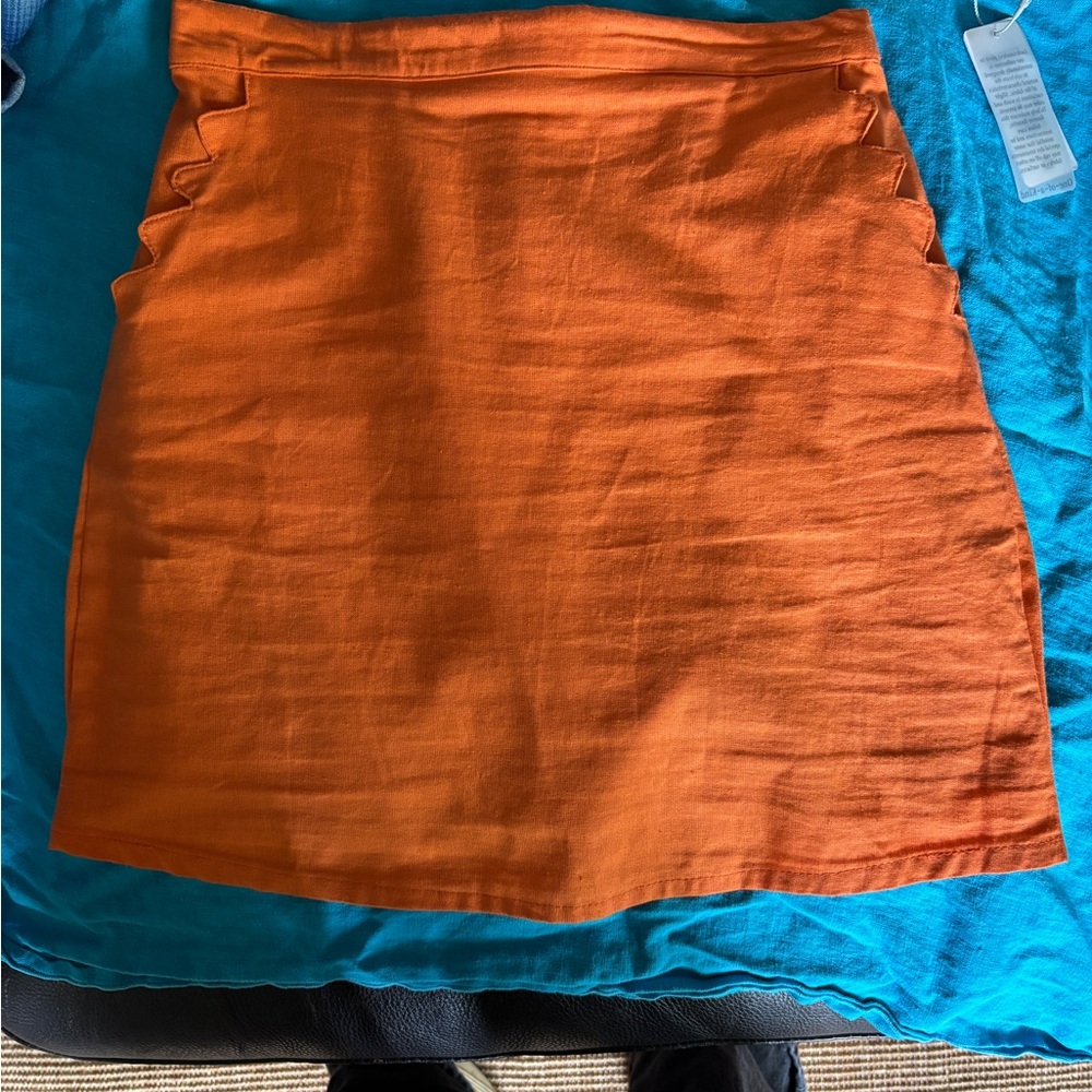 Girls orange linen skirt Compania Fantastica